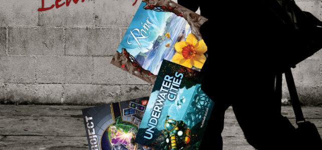 Man with Games falling out of his bag