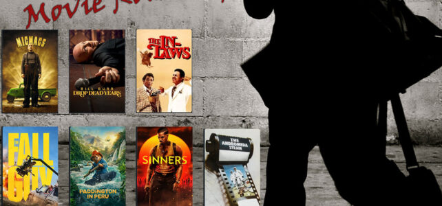 Pick Up & Deliver 760: May 2025 Movie Roundup Man walking by a display of movie posters