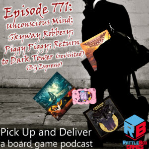 Man with games falling out of his bag.