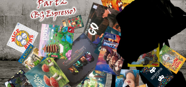 Pick Up & Deliver 798: New to Me Games Roundup, part 2 Man with games falling out of his bag.