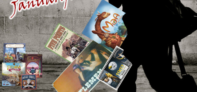 Man with games falling out of his messenger bag.