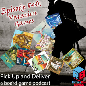 Man with games falling out of his bag.