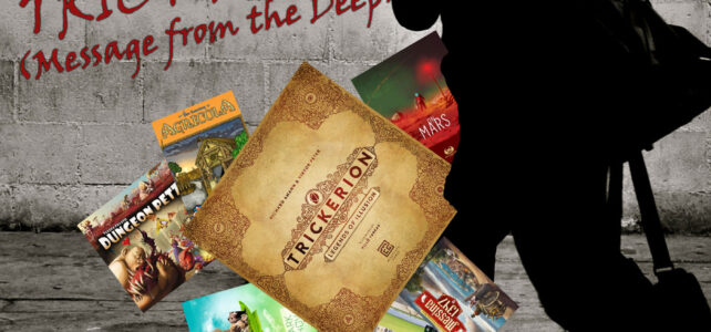 Man with games falling out of his bag